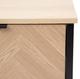Szafka nocna HOMLA 879116 SWEN 45 x 35 x 50 cm naturalna z metalowymi nogami (5904183879116) - obraz 4