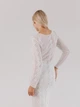 Платье миди вязаное осеннее женское ARTKNIT Соломия M Молочное (2251948780013) - изображение 8