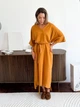 Платье длинное летнее женское ARTKNIT Эстель One Size Горчичное (2251948364015) - изображение 3