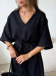 Платье длинное летнее женское ARTKNIT Эстель One Size Черное (2251948375011) - изображение 7