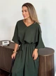 Длинное летнее женское платье ARTKNIT Эстель One Size Изумрудное (2251948374014) - изображение 8