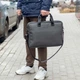 Деловая сумка для ноутбука до 15.6" Capitalist STR Gray унисекс, серая, из фактурной экокожи, 5 отделений - изображение 7