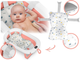 Wanienka składana Ricokids RK-287 z termometrem i wkładką Biało-różowa (5903890629205) - obraz 3