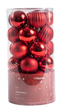 Zestaw bombek HOMLA 713453 RIJA 6 cm czerwone 30 szt (5906496713453) - obraz 1