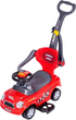Jeździk pchacz autko Multistore skretne kola, raczka, dzwieki Czerwny 321-RED (5903769978779) - obraz 4