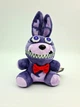 Мягкая игрушка аниматроник кошмарный Бонни Заяц фиолетовый 18 см - FNAF / 5 ночей с Фредди - изображение 1