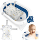 Wanienka składana Ricokids RK-286 z wkładką Biało-niebieska (5903890629175) - obraz 2