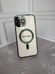 Чехол Shining Chrome Case With MagSafe с защитой камеры для iPhone 13 Pro Max Green - изображение 1