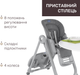 Стільчик для годування Chicco Polly Magic Сірий (87162.40.05) - зображення 4