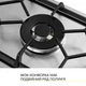 Газовая варочная поверхность Domino WEILOR GM W 314 SS, нержавеющая сталь компактная на 1 турбо конфорку - изображение 9