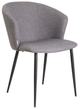 Krzesło do kuchni i salonu HOMLA 738098 LUJO 56.5 x 59 x 81 cm Ciemnoszare (5906496738098) - obraz 1