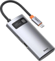 USB-хаб Baseus Type-C Hub 4-в-1 CAHUB-CY0G быстрая зарядка PD100 Вт + HDMI 4K 30 Гц + USB 2.0 + USB 3.0 (33490_PD100) - изображение 1