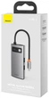 USB-хаб Baseus Type-C Hub 4-в-1 CAHUB-CY0G быстрая зарядка PD100 Вт + HDMI 4K 30 Гц + USB 2.0 + USB 3.0 (33490_PD100) - изображение 6