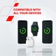 Бездротова зарядна підставка Canyon OnCharge 405 White 4-в-1 (CNS-WCS405W) - зображення 8