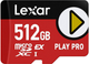 Karta pamięci Lexar Play Pro microSDXC 512GB UHS-I Express (LMSXPS0512G-BNNNG) - obraz 1