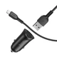 Aвтомобільний зарядний пристрій Hoco Z39 2 USB 3А QC3.0 Micro 1м, Black - зображення 5