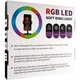 Різнокольорова кільцева Led-лампа MJ33 RGB 33см із вбудованим пультом - зображення 2