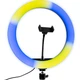 Різнокольорова кільцева Led-лампа MJ33 RGB 33см із вбудованим пультом - зображення 4