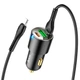 Автомобильное зарядное устройство HOCO NZ6 PD45W+QC3.0 (2Type-C/1USB/3A) + Type-C - Lightning, Black - изображение 3