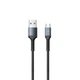 Дата кабель Remax RC-C008 2.4A USB to Micro USB 1m, Black - зображення 1