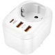 Сетевое зарядное устройство Gelius Moxie GP-HC050 USB QC3.0 / Type-C PD20W, White - изображение 1