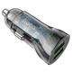 Автомобильное зарядное устройство HOCO Z47 QC3.0 (2USB/20W) + USB - MicroUSB, Black - изображение 2