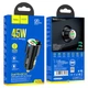 Автомобильное зарядное устройство HOCO NZ6 PD45W+QC3.0 (2Type-C/1USB/3A), Black - изображение 4