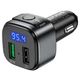 FM модулятор / зарядное устройство HOCO E67, Q.С. 3.0 18w, LCD, Black - изображение 2