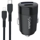 Автомобильное зарядное устройство Gelius Pro Inch Twix GP-CC010L USB QC3.0 Type-C PD 30W, Black - изображение 1