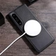Шкіряний чохол - накладка Leather Hybrid Case для Sony Xperia 1 V з металевою вставкою black - зображення 4
