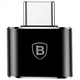 Перехідник OTG Baseus CATOTG-01 Type-C - USB, Black - зображення 2