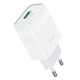 Сетевое зарядное устройство Hoco C72Q USB 2A QC3.0 18W без кабеля White - изображение 1