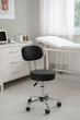 Stołek obrotowy medyczny ModernHome by Multistore BC009-BC z oparciem regulowany Czarny (5905817007516) - obraz 10