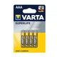 Батарейка Varta Superlife AAA R03 Zinc-Carbon Yellow - изображение 2