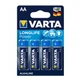 Батарейка Varta Longlife Power AA LR6 Alkaline Blue - изображение 2