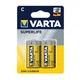 Батарейка Varta Superlife C R14 1.5V Zinc-Carbon Yellow - изображение 2