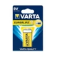 Батарейка Varta Superlife 6F22 Zinc-Carbon 9V Krona Yellow - изображение 2