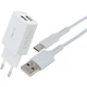 Сетевое зарядное устройство WK WP-U119a 2USB 2A с кабелем Type-C, White - изображение 2