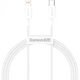 USB кабель Baseus Superior Series Lightning 2.4A (CALYS-C02) 2m, White - изображение 1
