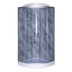 Гидромассажная кабина TKF90/1 Мрамор BG 90x90x215 см душевой бокс с низким поддоном тонированное стекло раздвижные двери (А0045671) - изображение 4