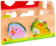 Дерев'яний сортер EcoToys із кубиками Ферма (5905817000241) - зображення 9