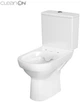 Унитаз-компакт CERSANIT City New CleanOn 601 010 3/5 с бачком и сиденьем Soft Close дюропласт K35-035 - изображение 2
