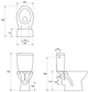 Унитаз-компакт CERSANIT Mito Corfu 816 SE010 3/6 K21-038 с бачком и антибактериальным сиденьем полипропилен - изображение 3