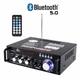 Підсилювач потужності двоканальний 300+300Вт, DiscRadio BT-298А, 12В, 220Вт, Bluetooth 5.0 - зображення 4