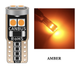 Лампочка автомобильная T10 6-SMD 3030 LED W5W - оранжевый - изображение 1