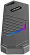 Внешний карман Dynamode для M.2 SSD NVMe (PCIe)/M.2 SSD SATA combo - USB3.2 GEN2 Type-C RGB Dark Grey (DM-CAD-SSD14) - изображение 4
