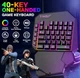 Геймерский набор игровой 5 в 1 для игр на телефоне комплект T-WOLF TF950 игровая одноручная клавиатура мышь беспроводная Bluetooth хаб подставка коврик для Android смартфона планшета для мобильного геймера Mobile Gaming Comboo - изображение 6