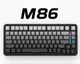 Клавиатура Attack Shark M86 Black Gradient Беcпроводная Игровая Механичиская. 2.4G/Bluetooth/Кабель. Батарея 4000mAh. 75% Blueberry Switch - изображение 1
