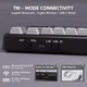 Клавиатура Attack Shark M86 Black Gradient Беcпроводная Игровая Механичиская. 2.4G/Bluetooth/Кабель. Батарея 4000mAh. 75% Blueberry Switch - изображение 3