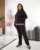 Жіночий прогулянковий костюм із замши (кофта + брюки) Uaclothes 50-52 Графітовий (like35382-158031358) - зображення 6
